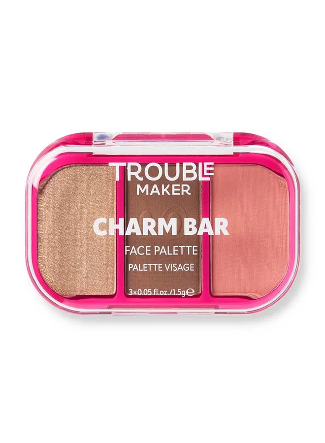 صانع المتاعب Charm Bar Face Trio Palette Good Luck